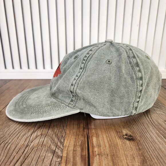ECO ReptileShirts Embroidered Kestrel Bird Hat Cap Olive Green Cotton Mom Garden - Picture 6 of 10